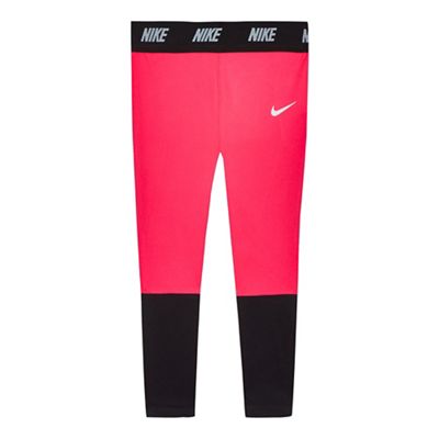 Girls' pink 'Dri-fit' leggings